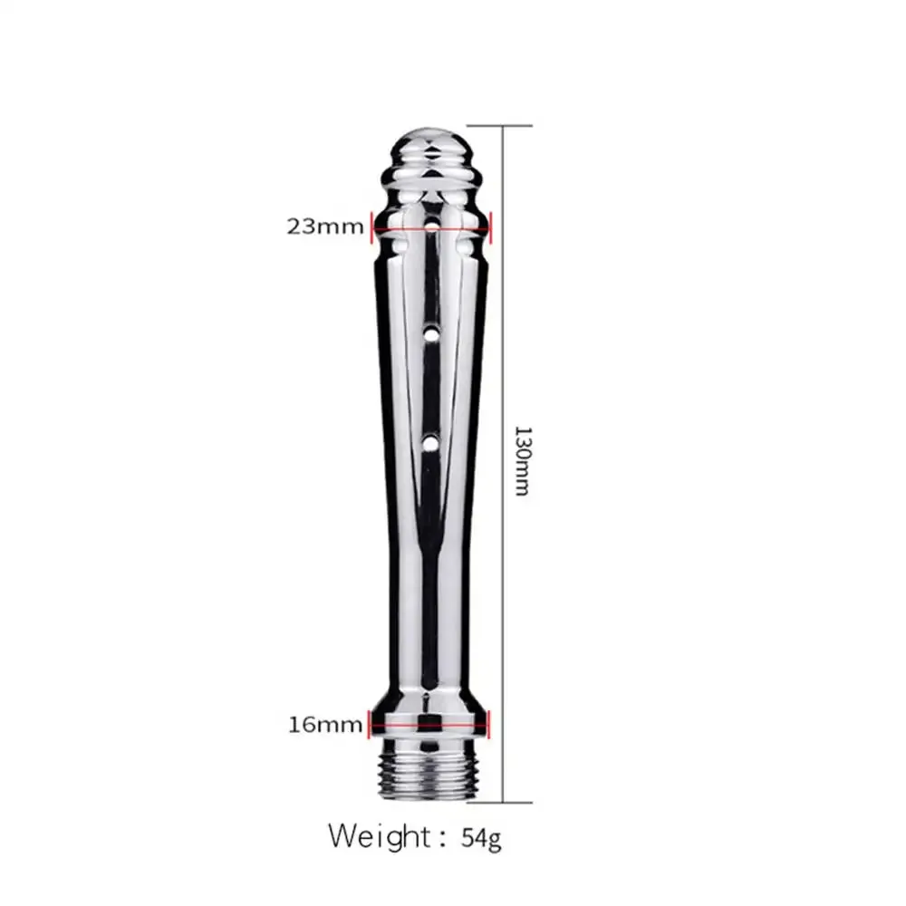 Enema Bidet Anal Douche Shower Cleaning - 7 Holes Side Opening Metal Anal Cleaner