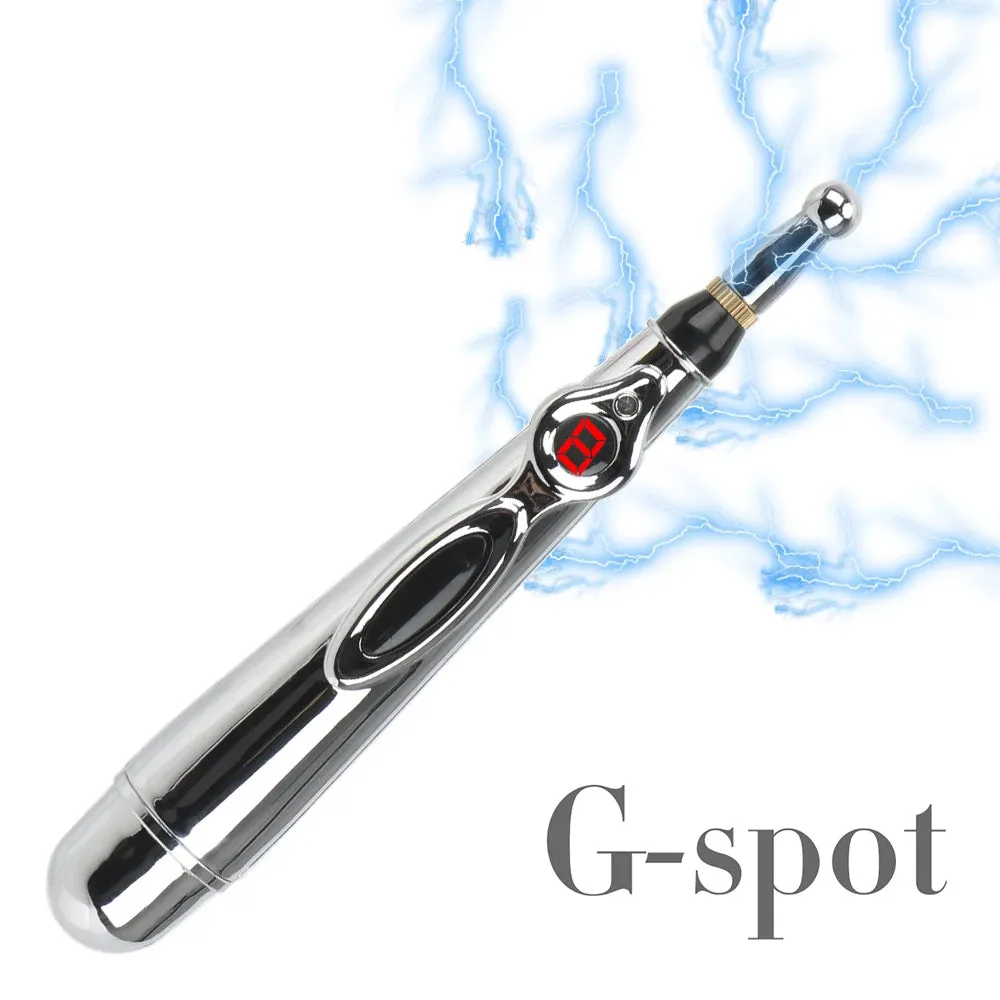Estim Clit Stimulator Prostate Massager - Stainless Stick Metal Dildo Nipple Anal Toy