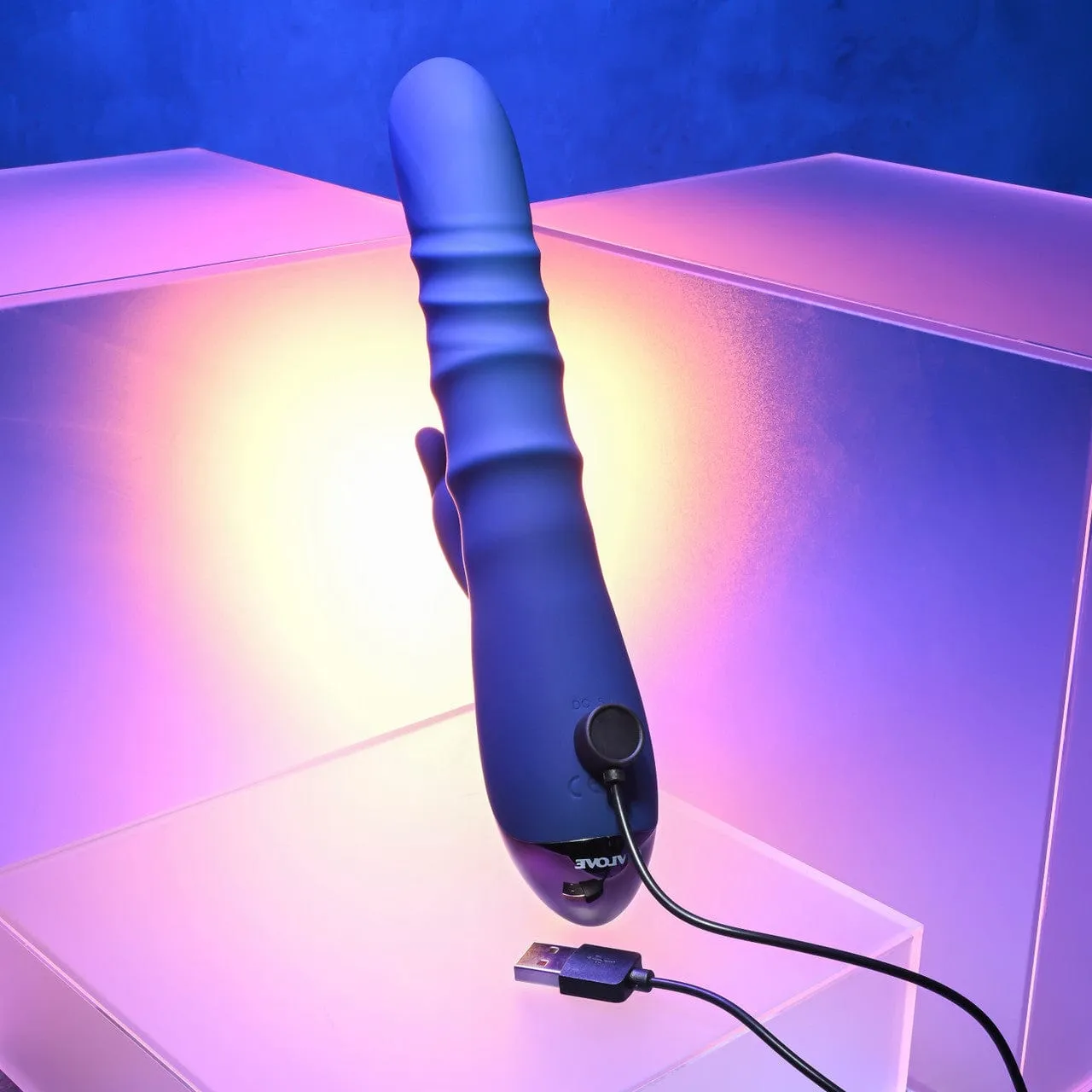 Evolved - The Ringer Vibrating Rabbit Dildo (Blue)