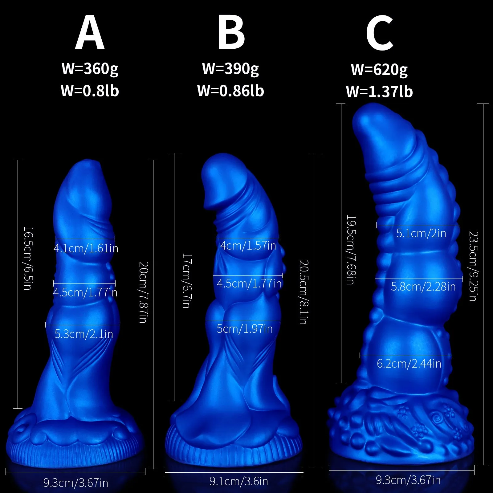 Exotic Monster Dildo Butt Plug - Fantasy Silicone Anal Dildos G Spot Prostate Sex Toy