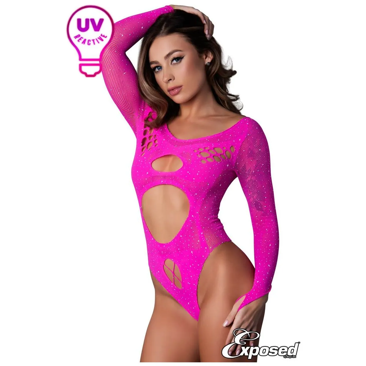 Exposed Crystal & UV Teddy by Magic Silk