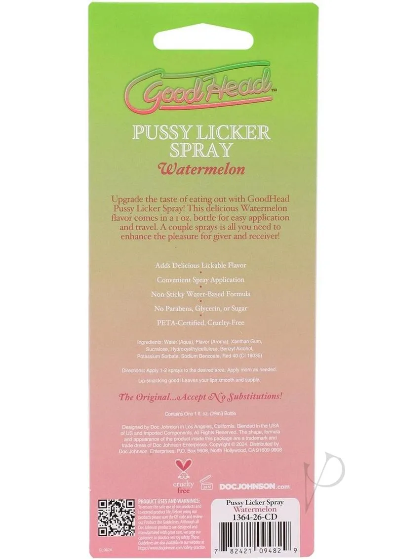 Goodhead Pussy Licker Spray Watermel 1oz