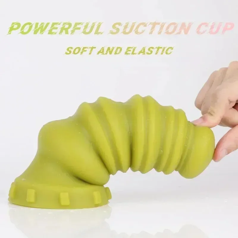 Huge Dildo Butt Plug - Silicone Macaron Anal Dildo Dilator Vaginal Prostate Massager