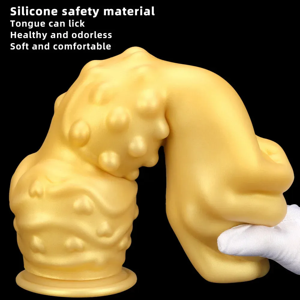 Huge Fantasy Fist Anal Dildo Butt Plug - Realistic Silicone Anal Dilator Prostate Massager