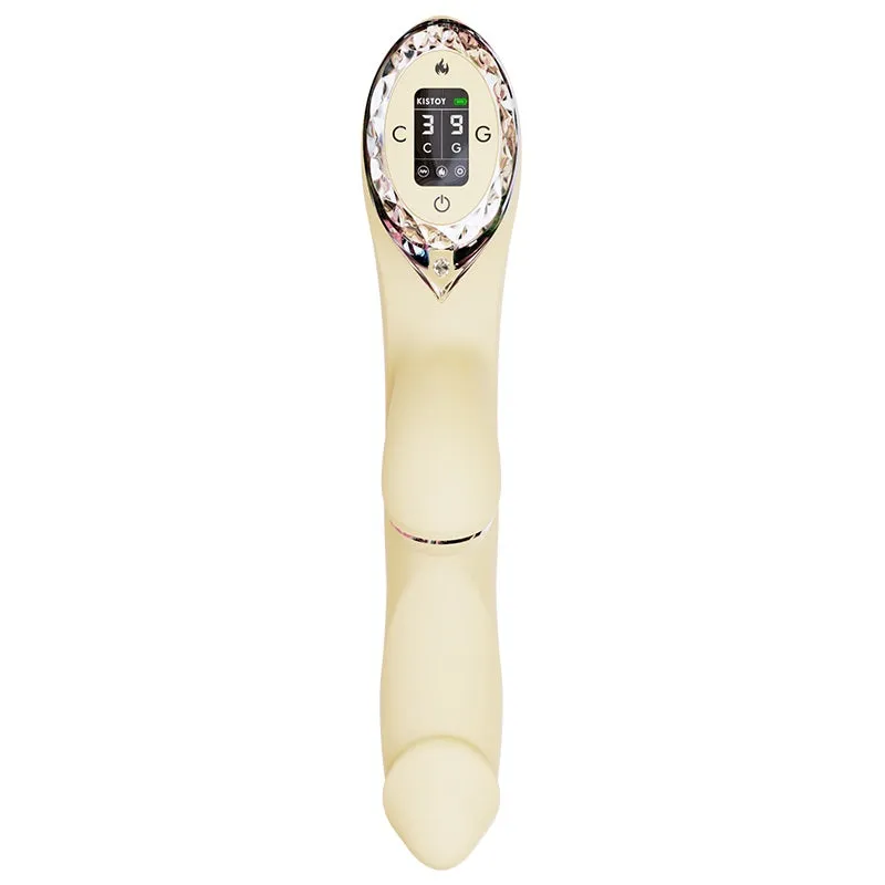 KISTOY A-King Pro Warming Suction Rabbit Vibrating Dildo