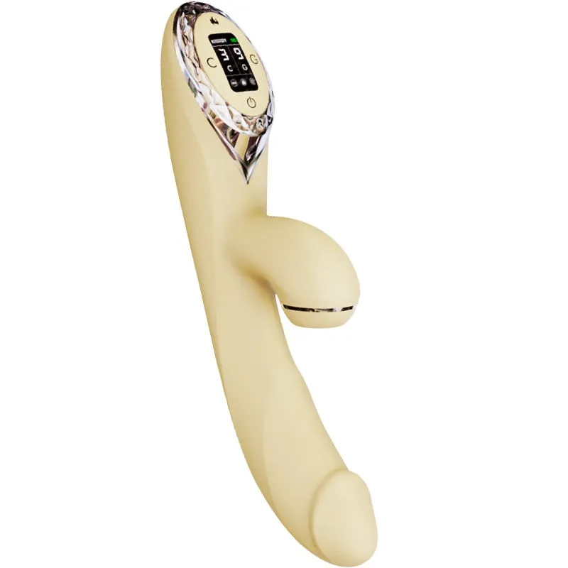 KISTOY A-King Pro Warming Suction Rabbit Vibrating Dildo