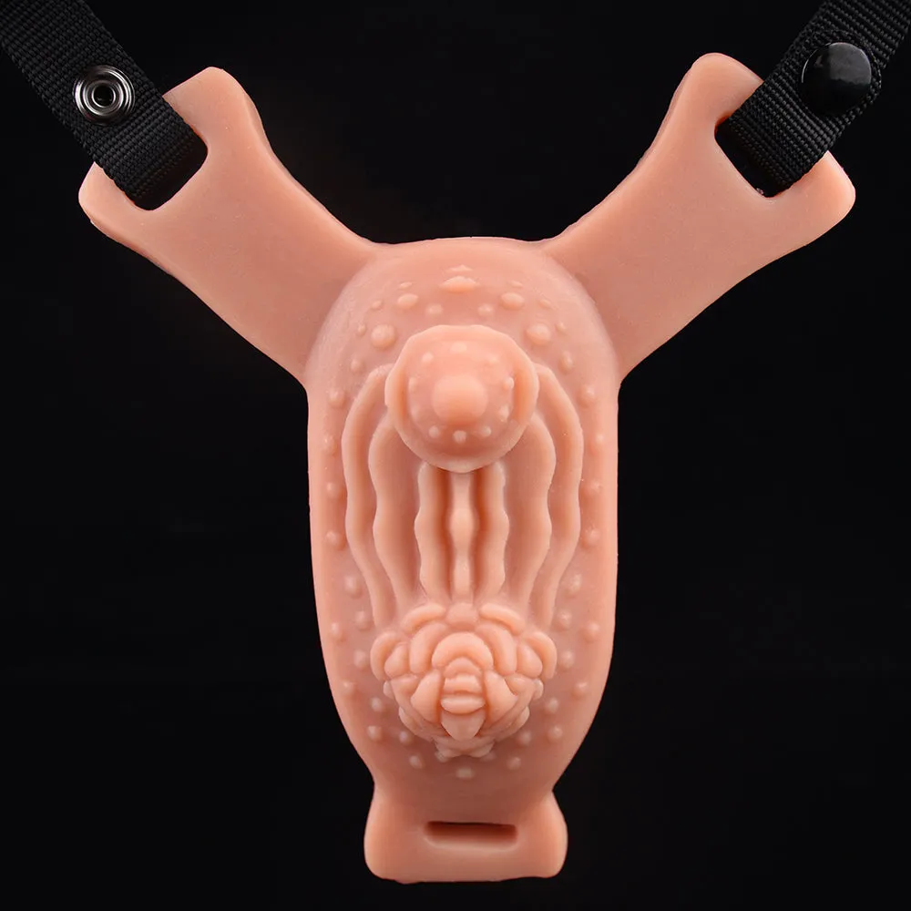 Life Size Pussy Sex Grinder -  Vibrating Bullet Realistic Vaginal Masturbator for LGBTQ Couples