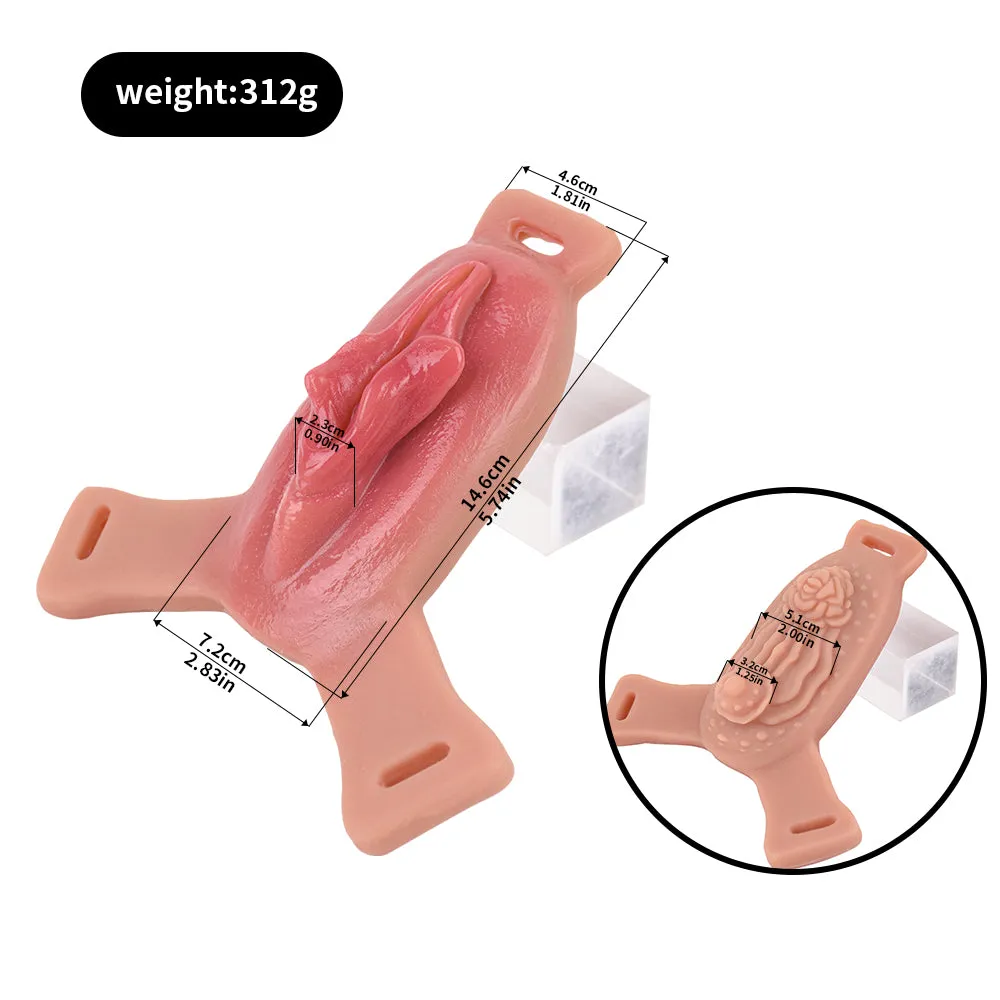 Life Size Pussy Sex Grinder -  Vibrating Bullet Realistic Vaginal Masturbator for LGBTQ Couples