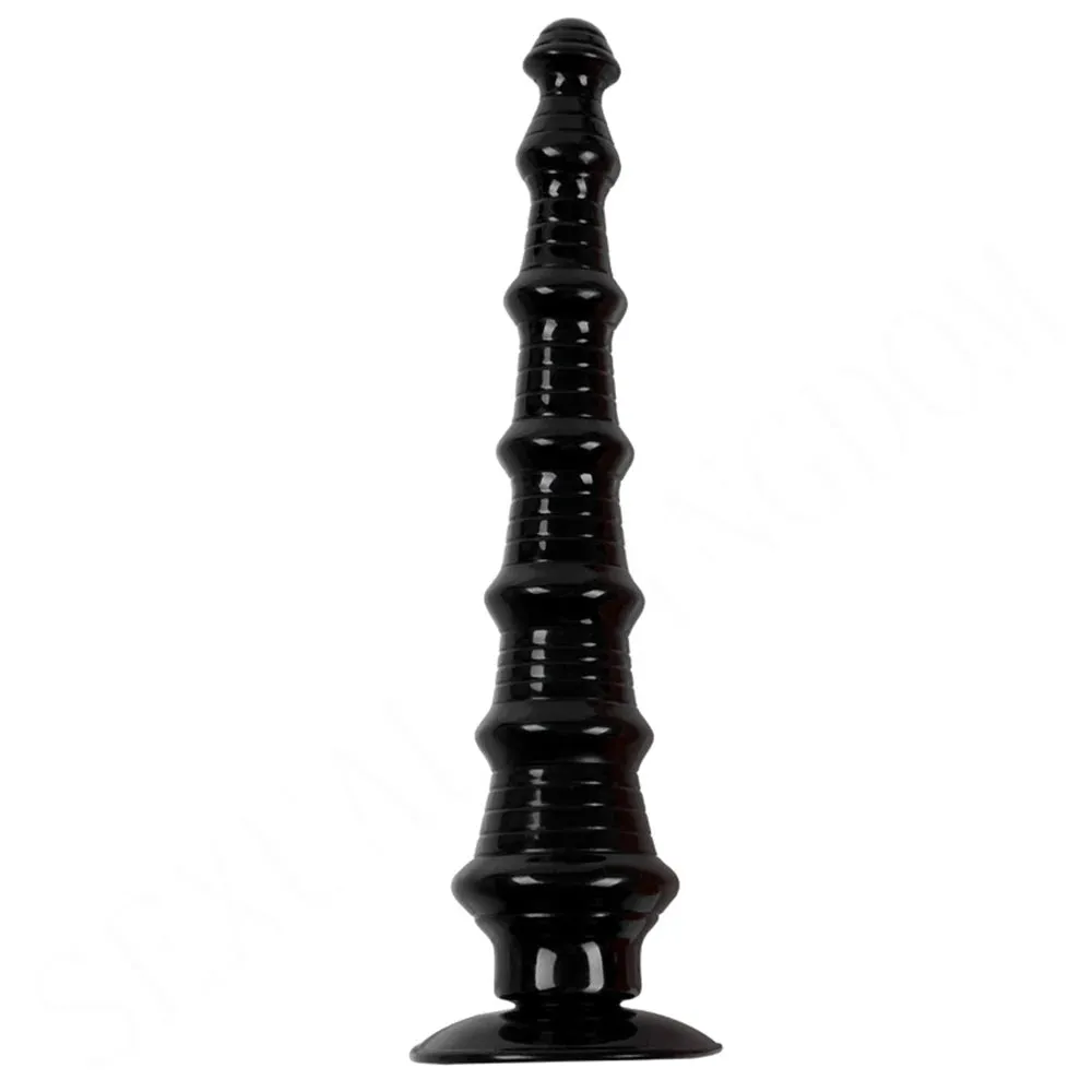 Long Silicone Anal Plug Dilator - Big Threads Anal Dildo Expansion Prostate Orgasm
