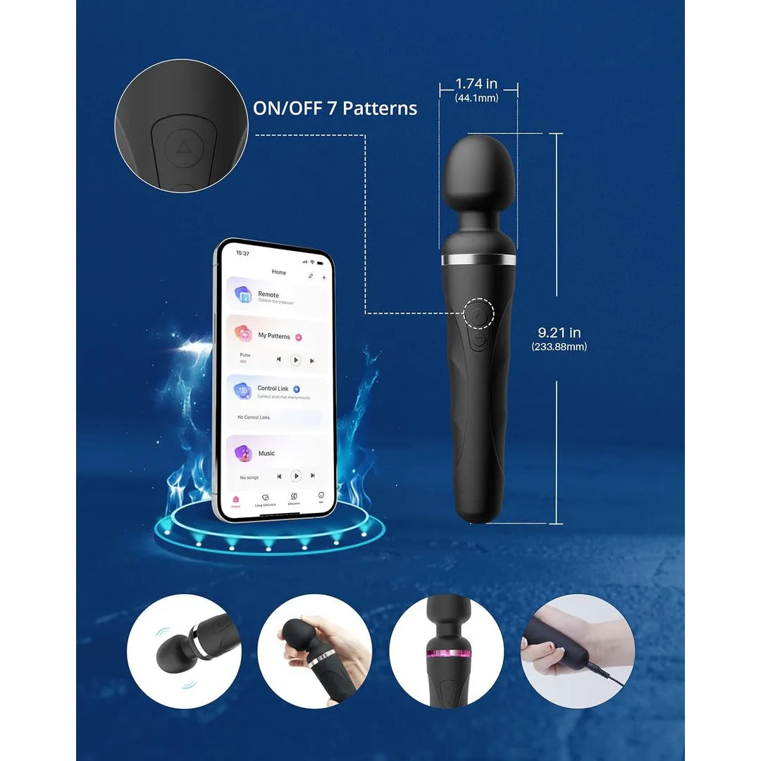 Lovense Domi 2 Bluetooth App Controlled Wand Vibrator