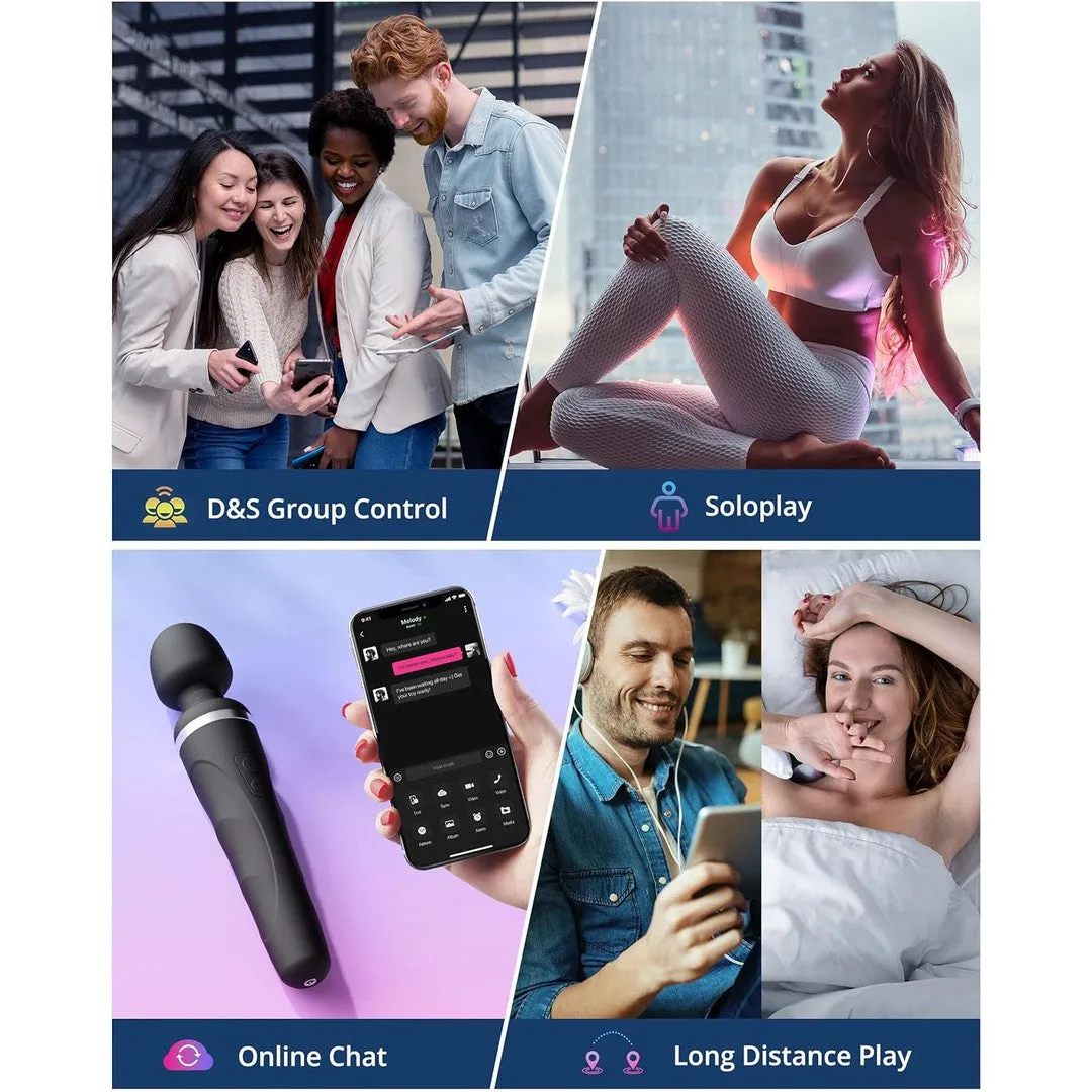 Lovense Domi 2 Bluetooth App Controlled Wand Vibrator