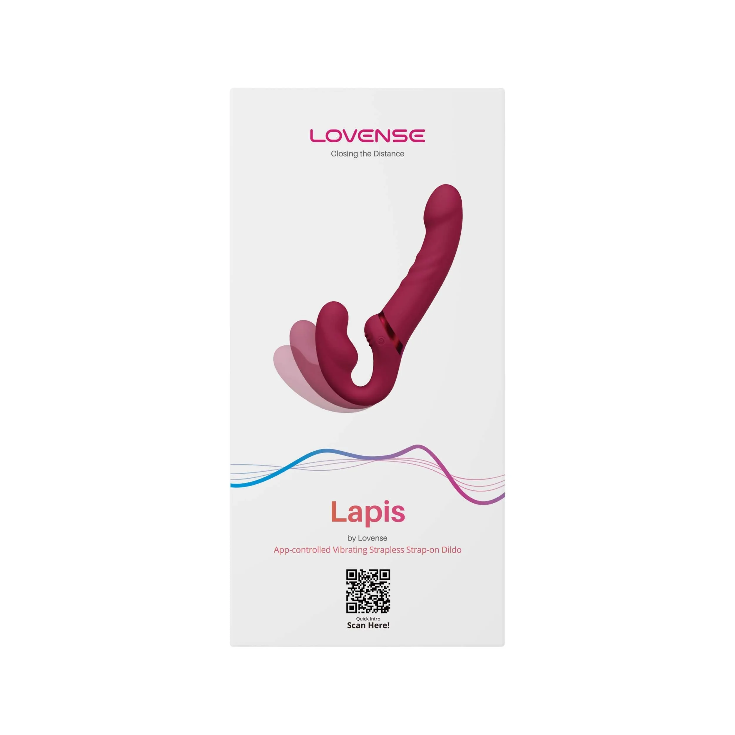 Lovense Lapis Flexible double-ended vibrating strapless strap-on