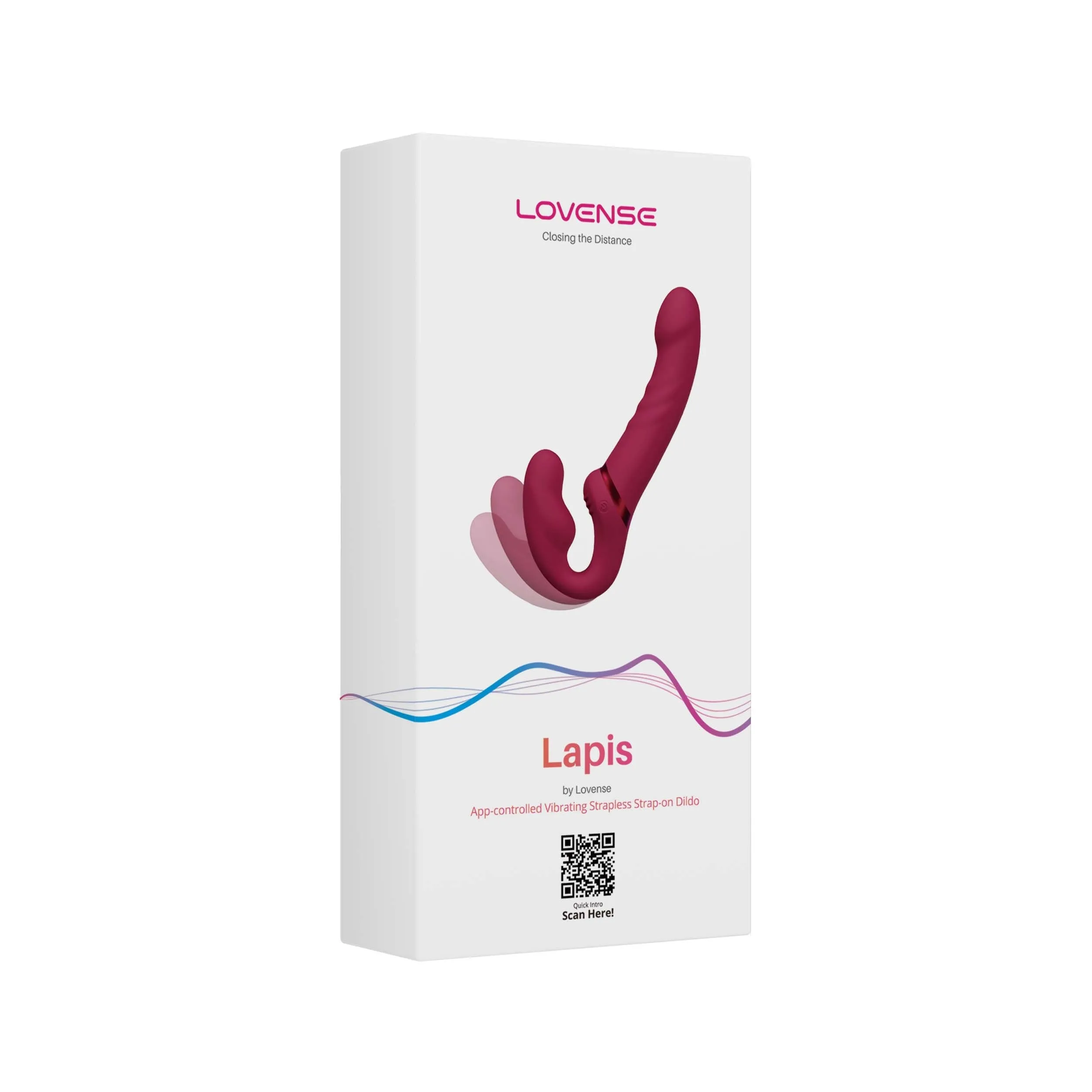 Lovense Lapis Flexible double-ended vibrating strapless strap-on
