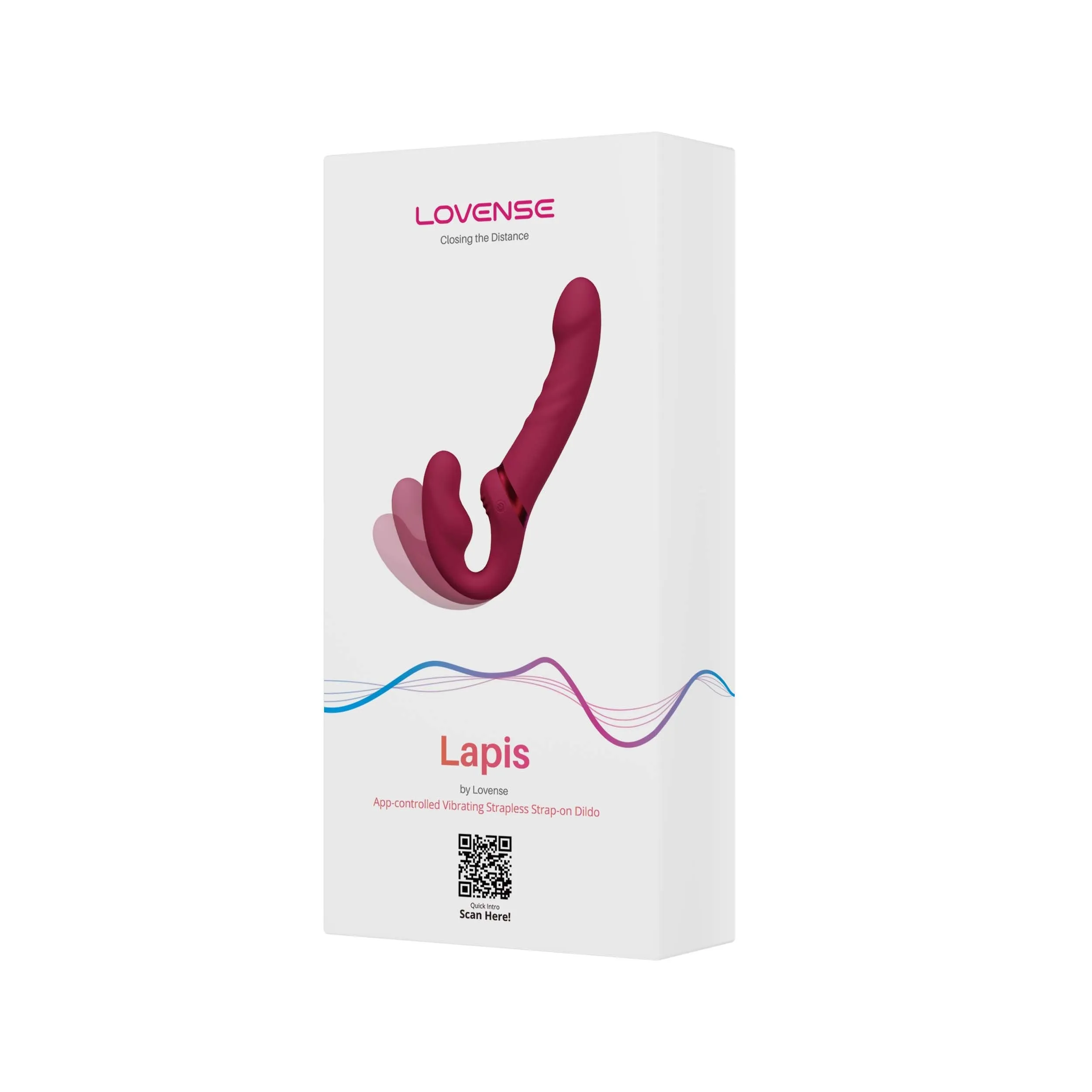 Lovense Lapis Flexible double-ended vibrating strapless strap-on