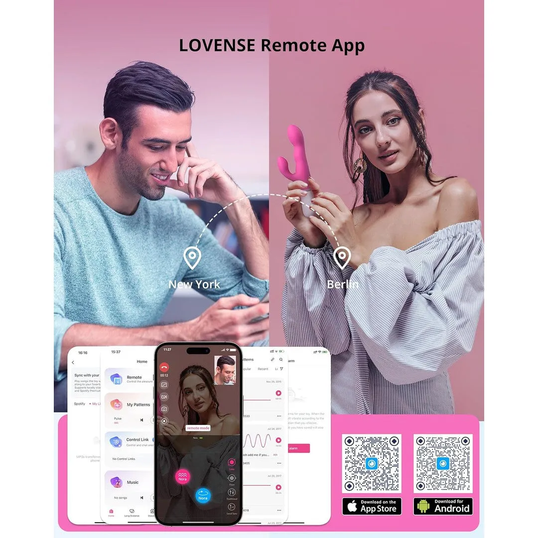 Lovense Nora Bluetooth-Controlled Rabbit Vibrator