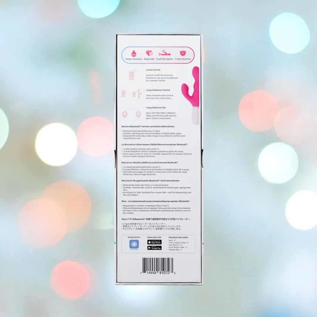 Lovense Nora Bluetooth-Controlled Rabbit Vibrator