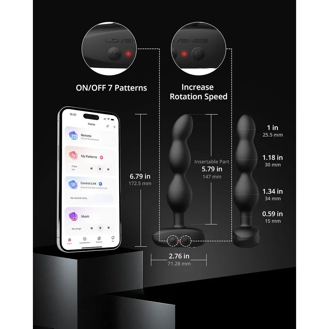 Lovense Ridge Vibrating and Rotating Anal Beads