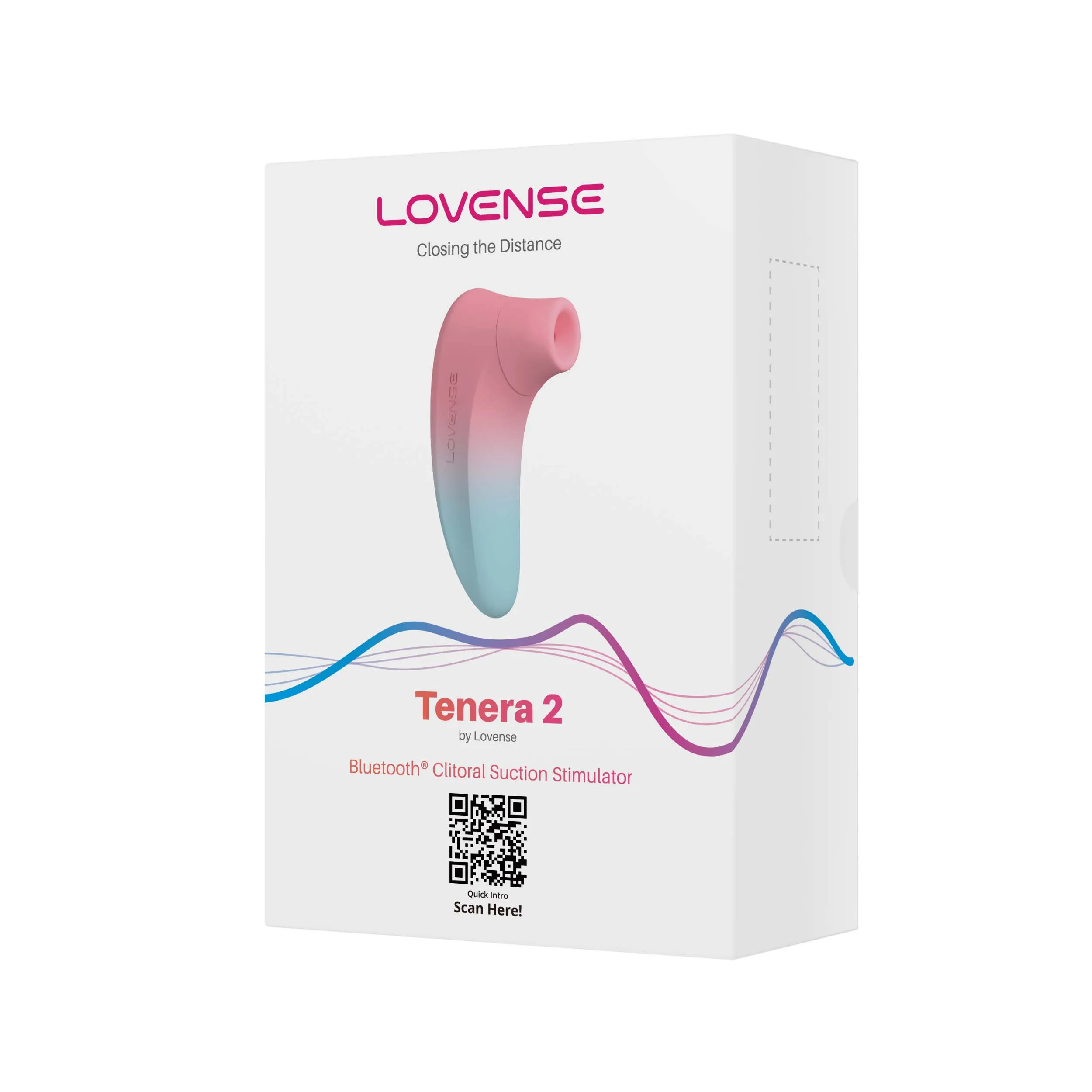 Lovense - Tenera 2 App-Controlled Clitoral Air Stimulator (Pink/Blue)