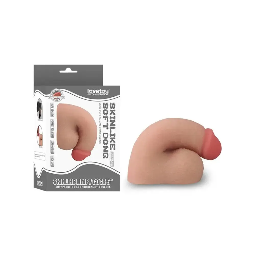Lovetoy Flesh Pink Rubber Realistic Dildos with Balls