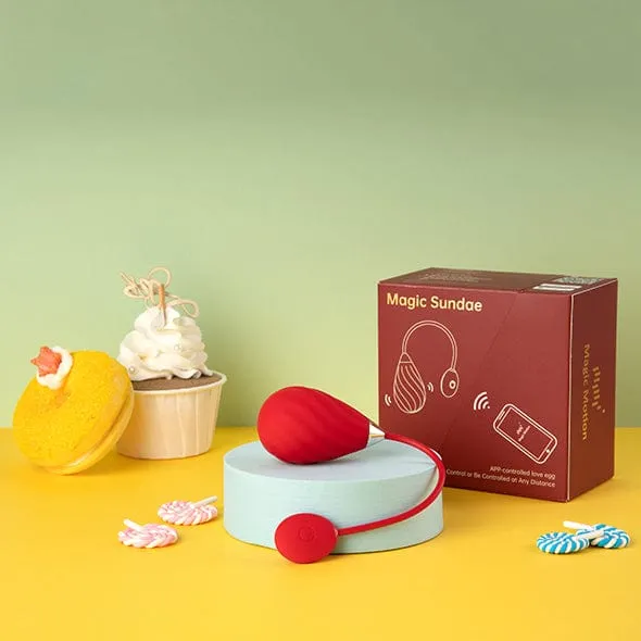Magic Motion - Magic Sundae App Controlled Love Egg Vibrator (Red)