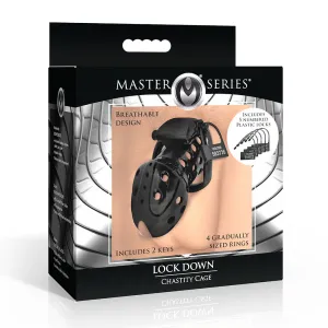 Master Series Lock Down Chastity Cage by XR