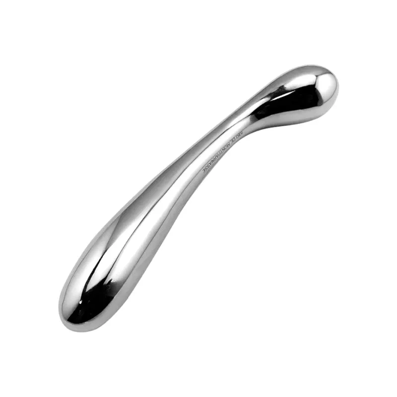Metal Dildo Anal Plug - Double End Stainless Steel Butt Plug Sex Toys for Women Men