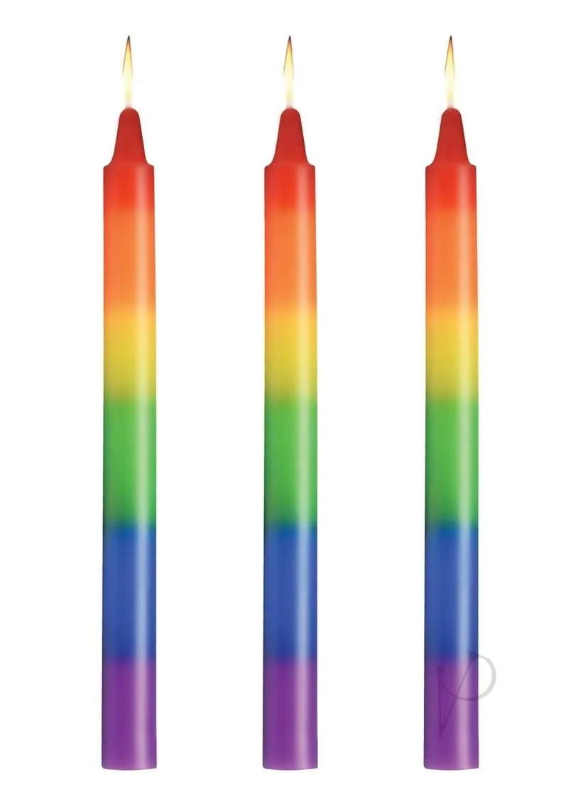 Ms Pride Candles Rainbow Drip (3 Set)