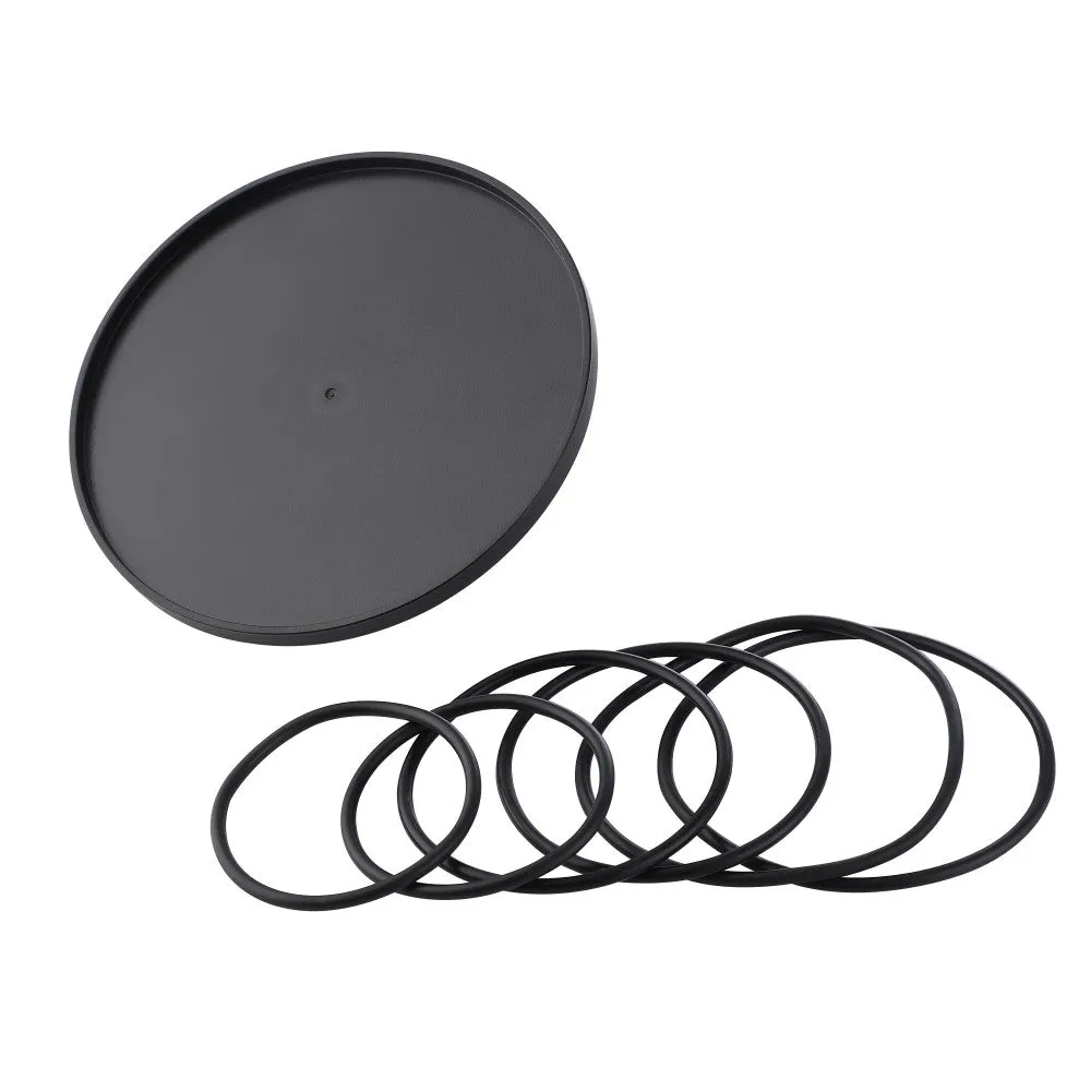 Non-Suction Dildo Suction Cup Adapter for Hismith Sex Machines. w/ 2 Pair Rubber Bands