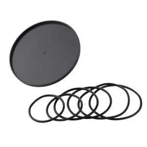 Non-Suction Dildo Suction Cup Adapter for Hismith Sex Machines. w/ 2 Pair Rubber Bands
