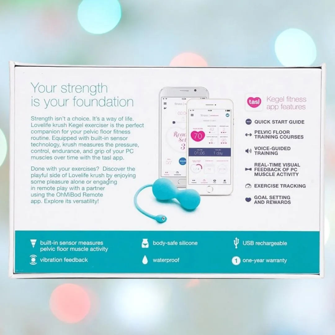 OhMiBod Lovelife Krush Smart Kegel Fitness - Turquoise