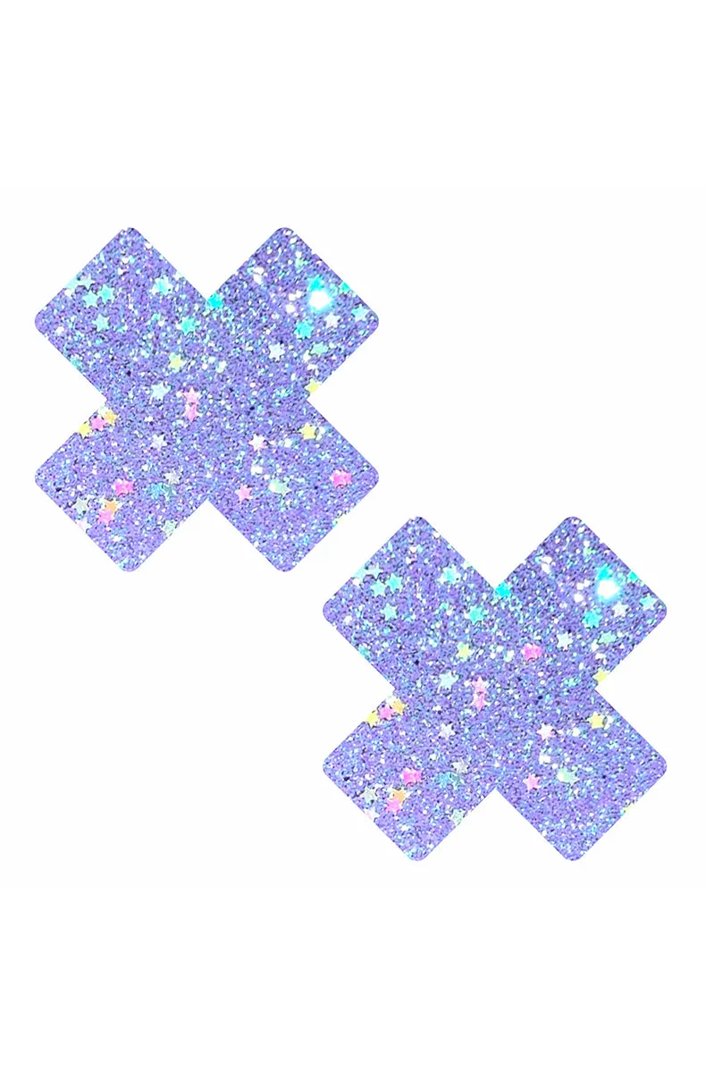 Purple Cotton Candy Blacklight X Pasties