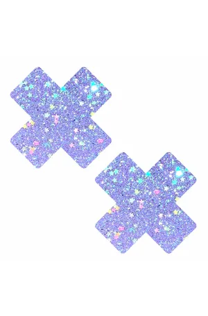Purple Cotton Candy Blacklight X Pasties
