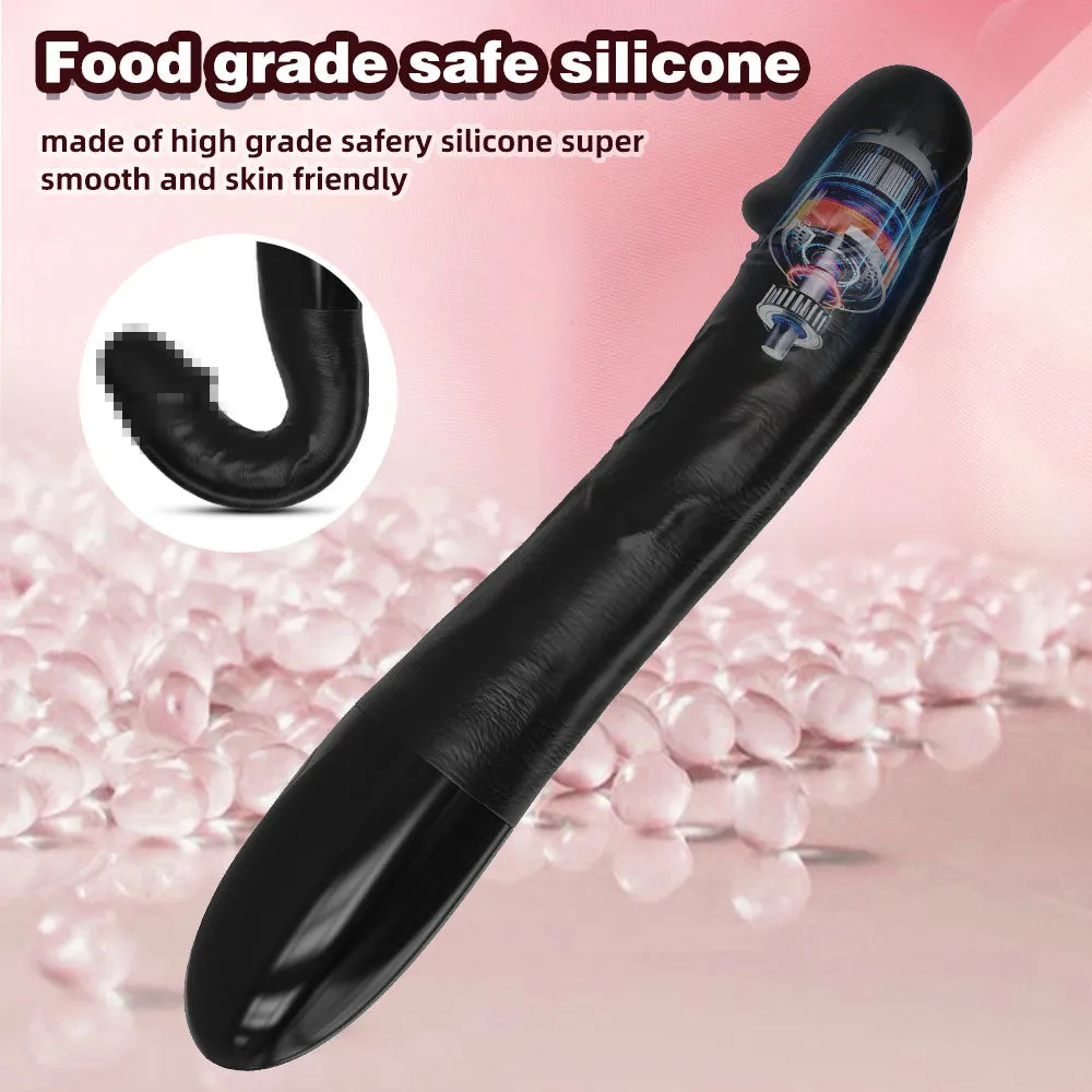 Realistic Glan Black Dildo G Spot Vibrator - Vibrating Panties Anal Dildo Sex Toys for Women