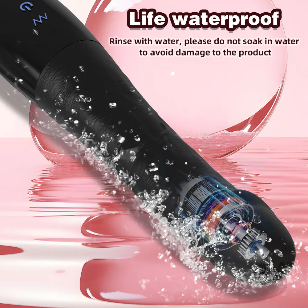 Realistic Glan Black Dildo G Spot Vibrator - Vibrating Panties Anal Dildo Sex Toys for Women