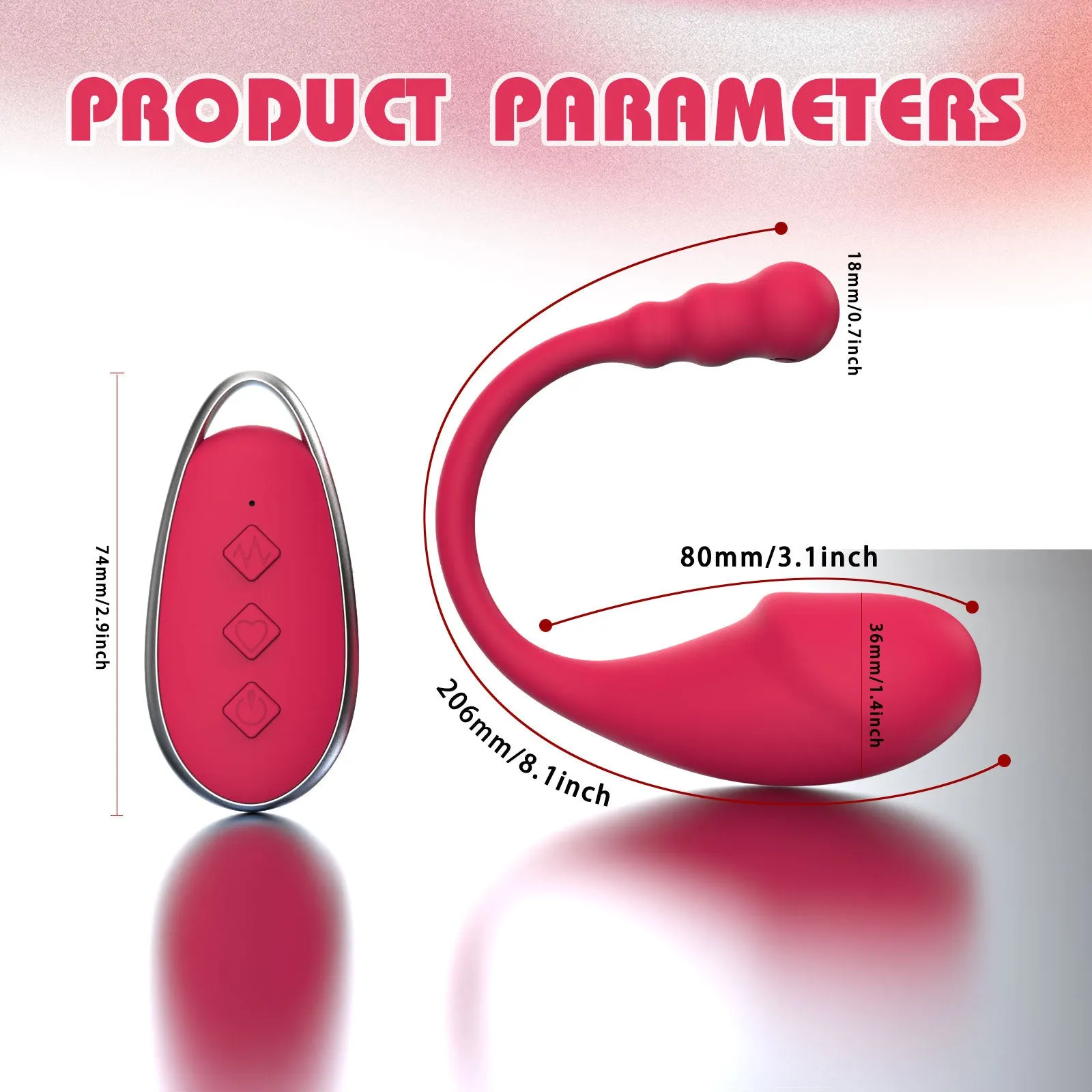 Remote Control Vibrating Panty Egg - Double End G Spot Anal Beads Prostate Massager