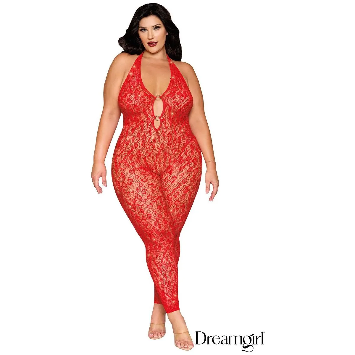 Rhinestone Bodystocking by Dreamgirl