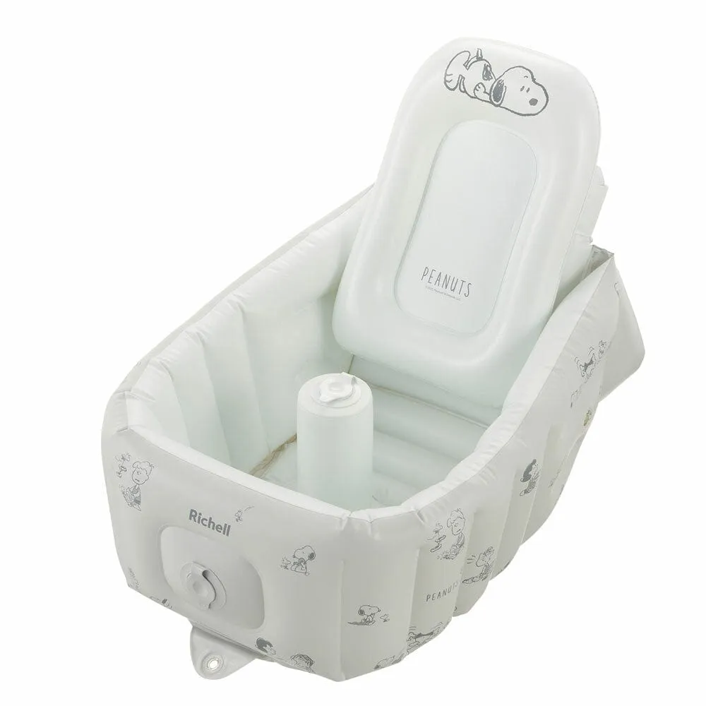 Richell - Inflatable Foldable Soft Baby Bath Tub Step Up