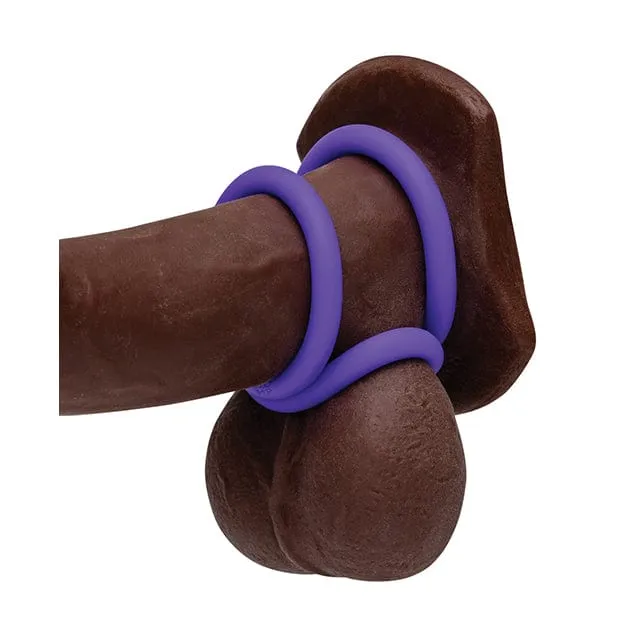 Romp - Remix Trio Silicone Cock Ring (Purple)