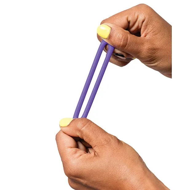 Romp - Remix Trio Silicone Cock Ring (Purple)