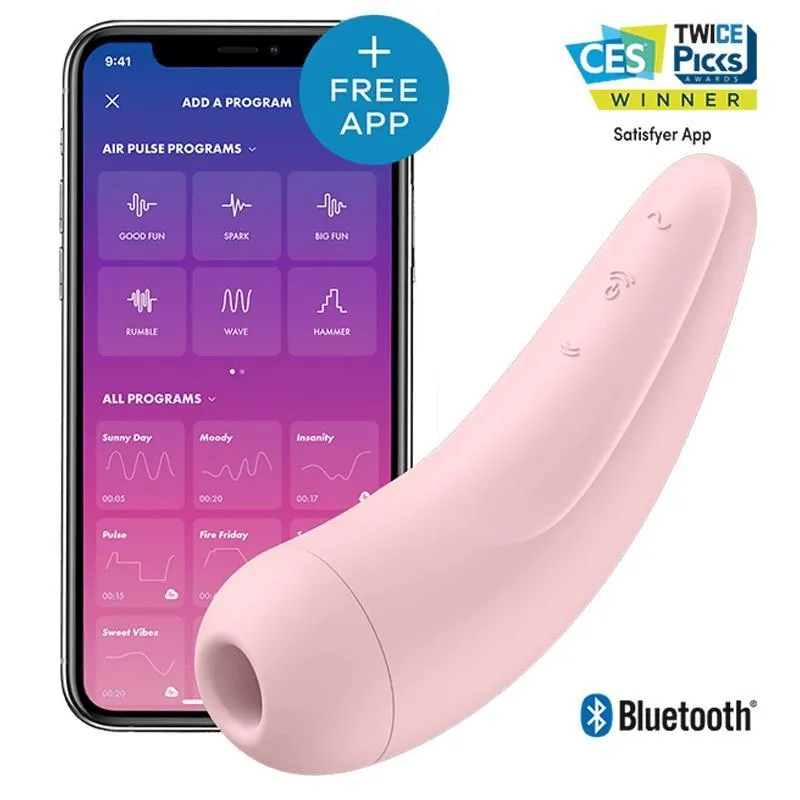 Satisfyer CURVY 2  Vibrador Bluetooth App Remote Control Clit Sucker