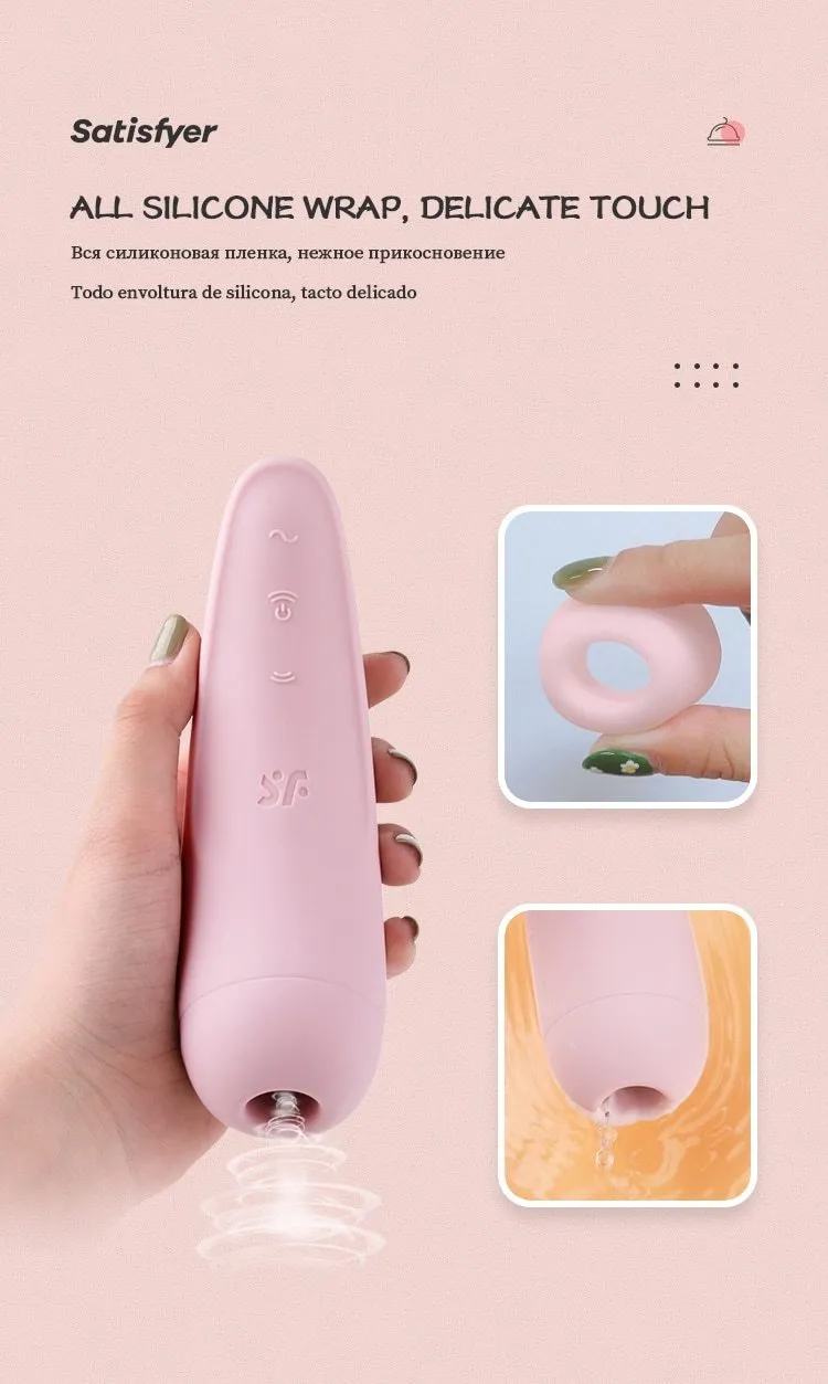 Satisfyer CURVY 2  Vibrador Bluetooth App Remote Control Clit Sucker