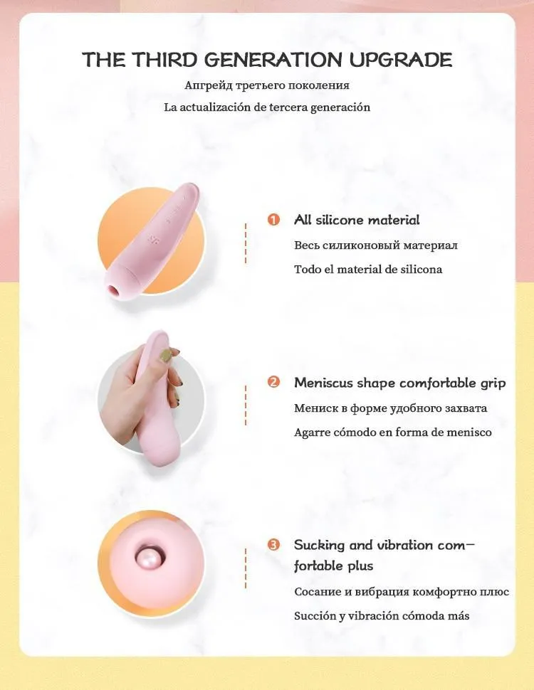 Satisfyer CURVY 2  Vibrador Bluetooth App Remote Control Clit Sucker