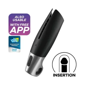 Satisfyer - Men Power Masturbator App-Controlled Stroker Vibrator (Black)