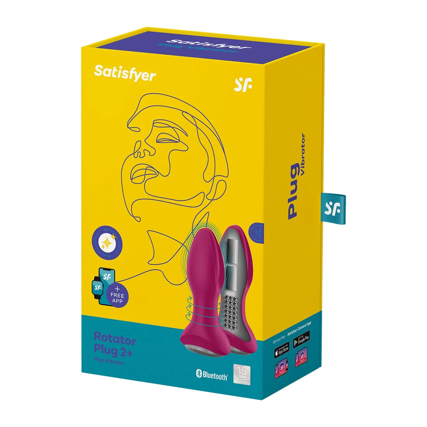 Satisfyer - Rotator Plug 2  App-Controlled Anal Plug Vibrator (Red)