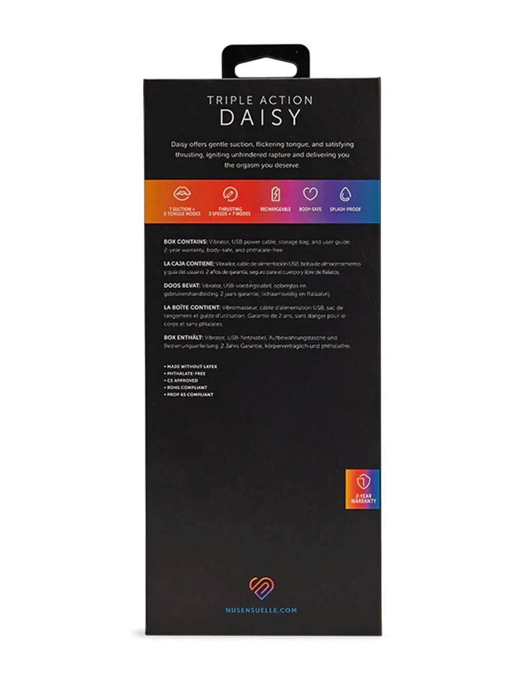 Sensuelle Triple Action Daisy Thrusting. Sucking. Licking Vibrator