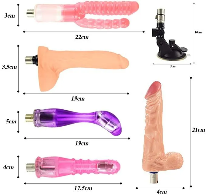 Sex Machine Attachment Combo #17