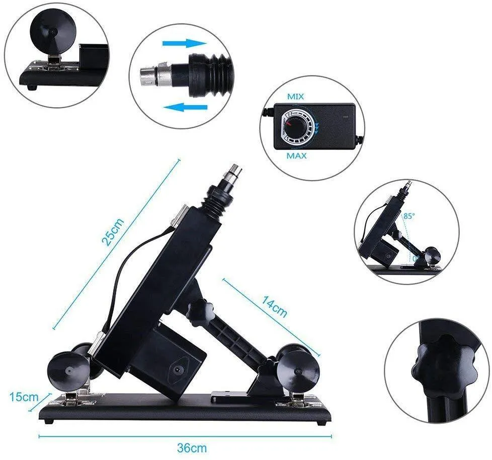 Sex Machine Love Machine Set with Dildo and Male Masturbator
