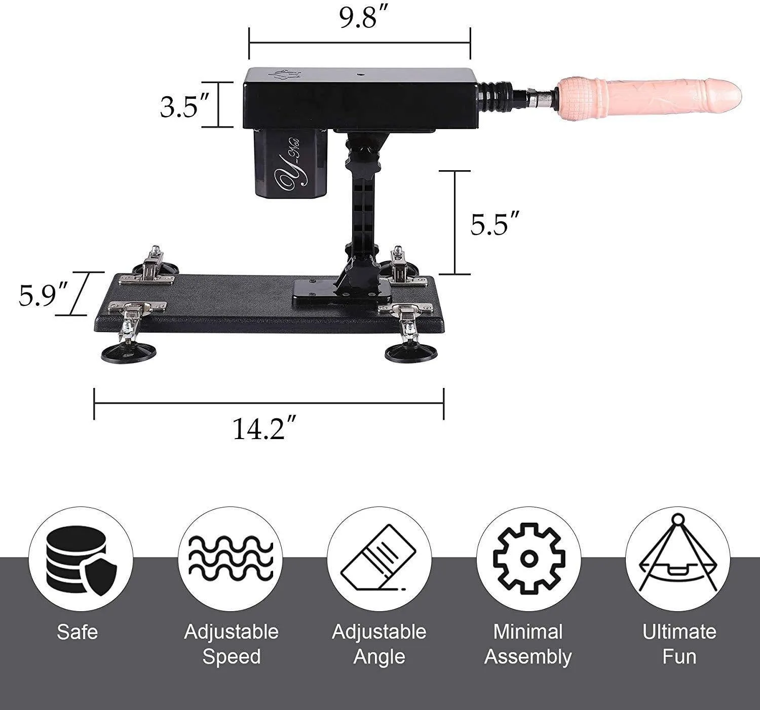 Sexlovey Sex Machine Love Machine Thrusting Dildo