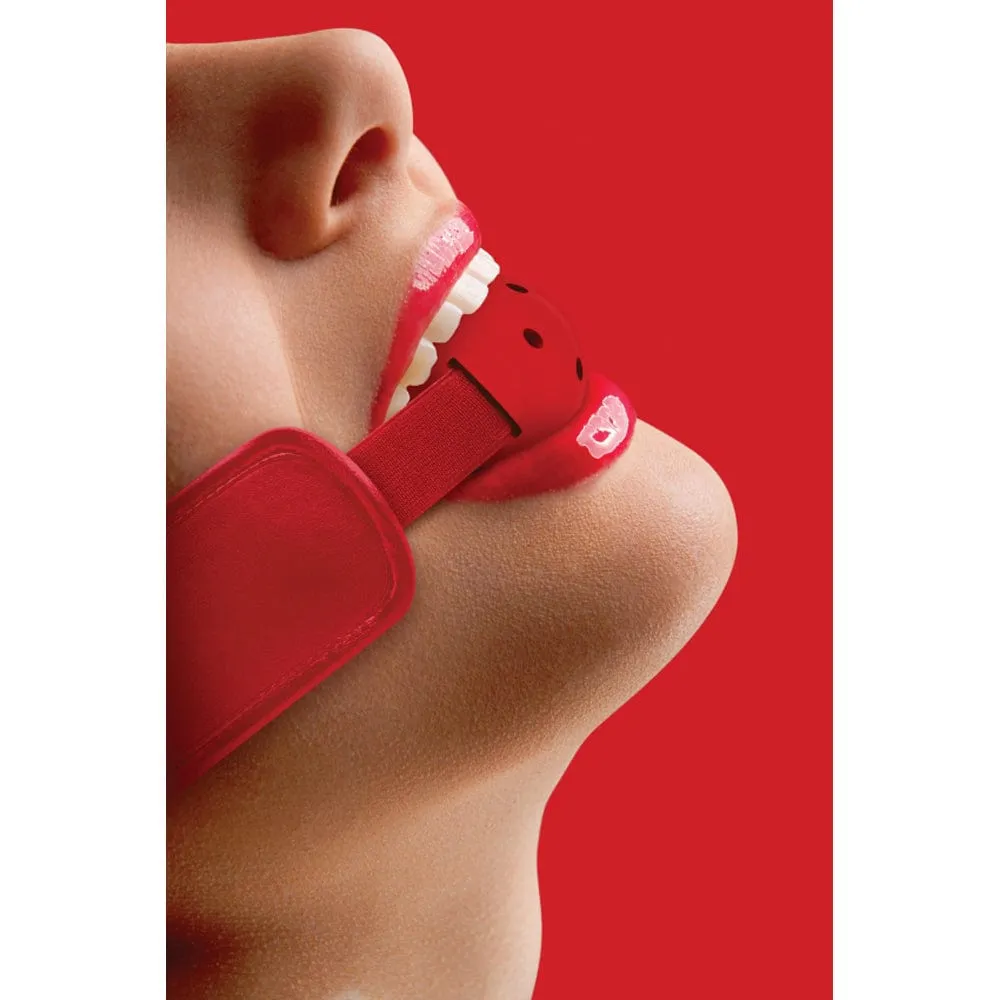 Shots Ouch! Brace Ball Gag with Stretchable Strap