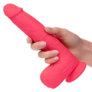 Silicone Stud Rumbling & Thrusting 9.5 Inch Pink Dildo